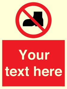 Custom No outdoor footwear